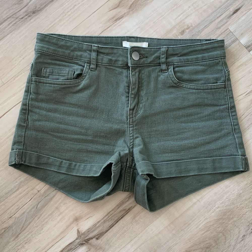 H&M Olive Green Shorts - Size 2